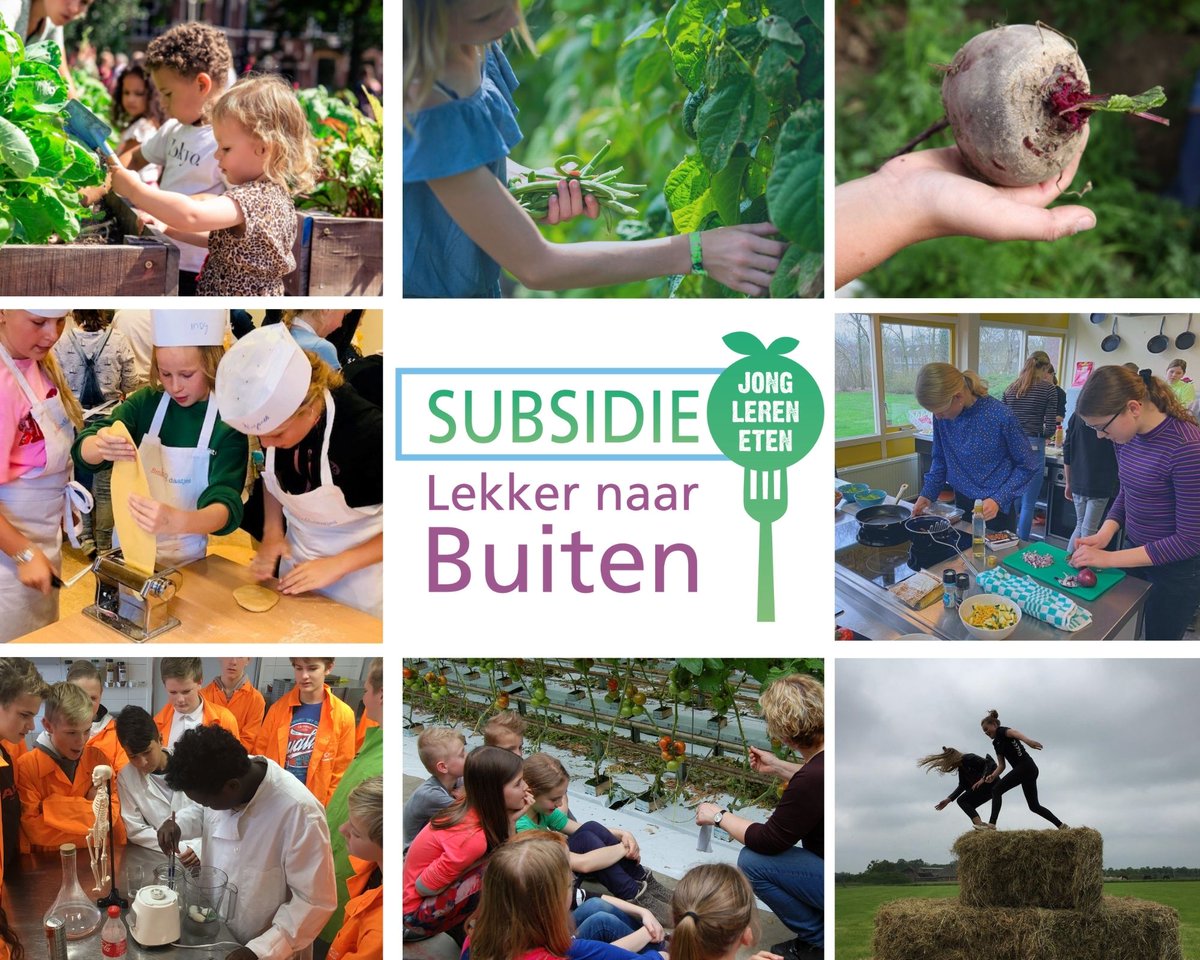 Inschrijven voor de Lekker naar Buiten!-subsidie kan weer vanaf vandaag t/m 30 september. Scholen kunnen hiermee gaan #moestuinieren, #koken of op #excursie. Lees verder: jonglereneten.nl/stimuleringsbi…