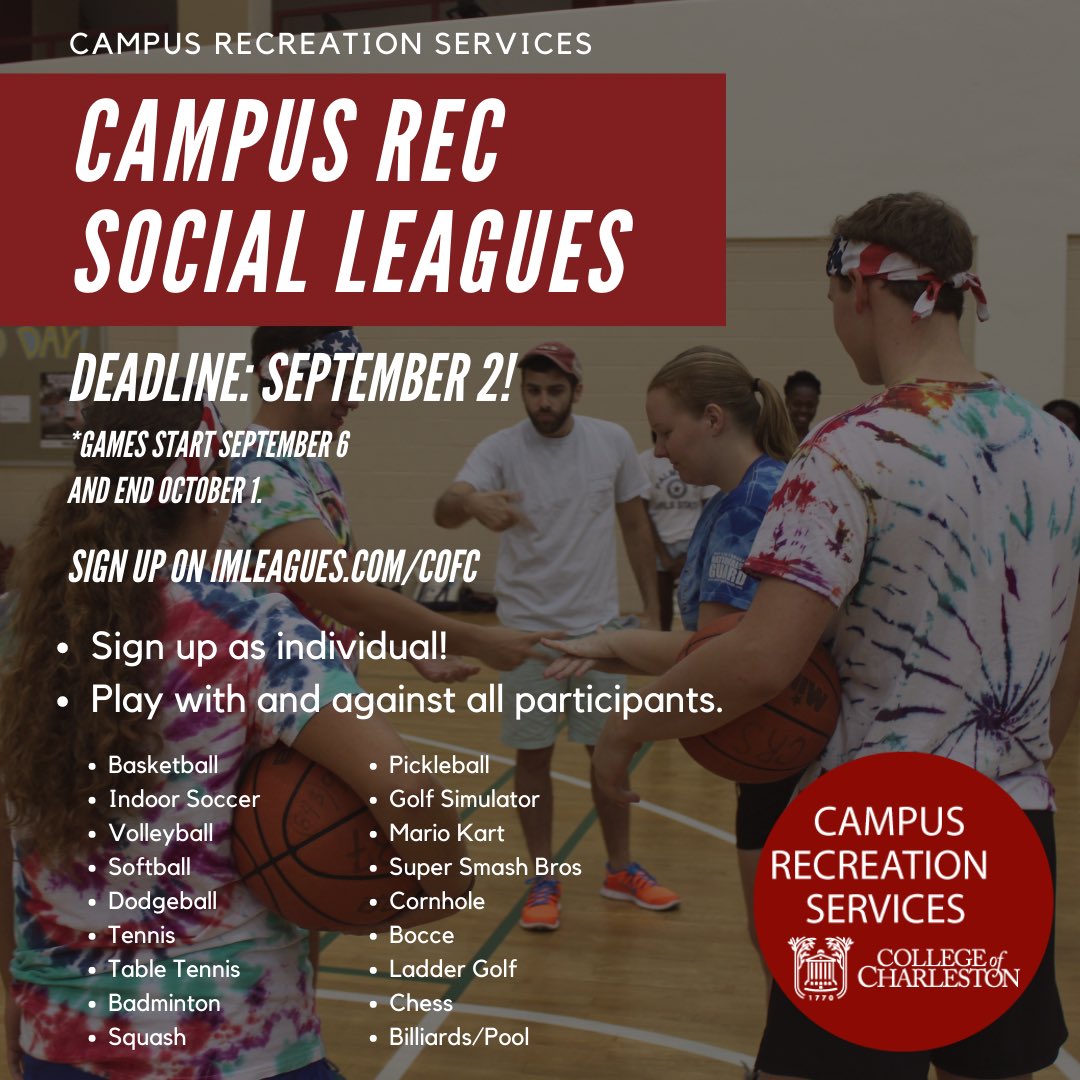 CofC Campus Rec tweet media