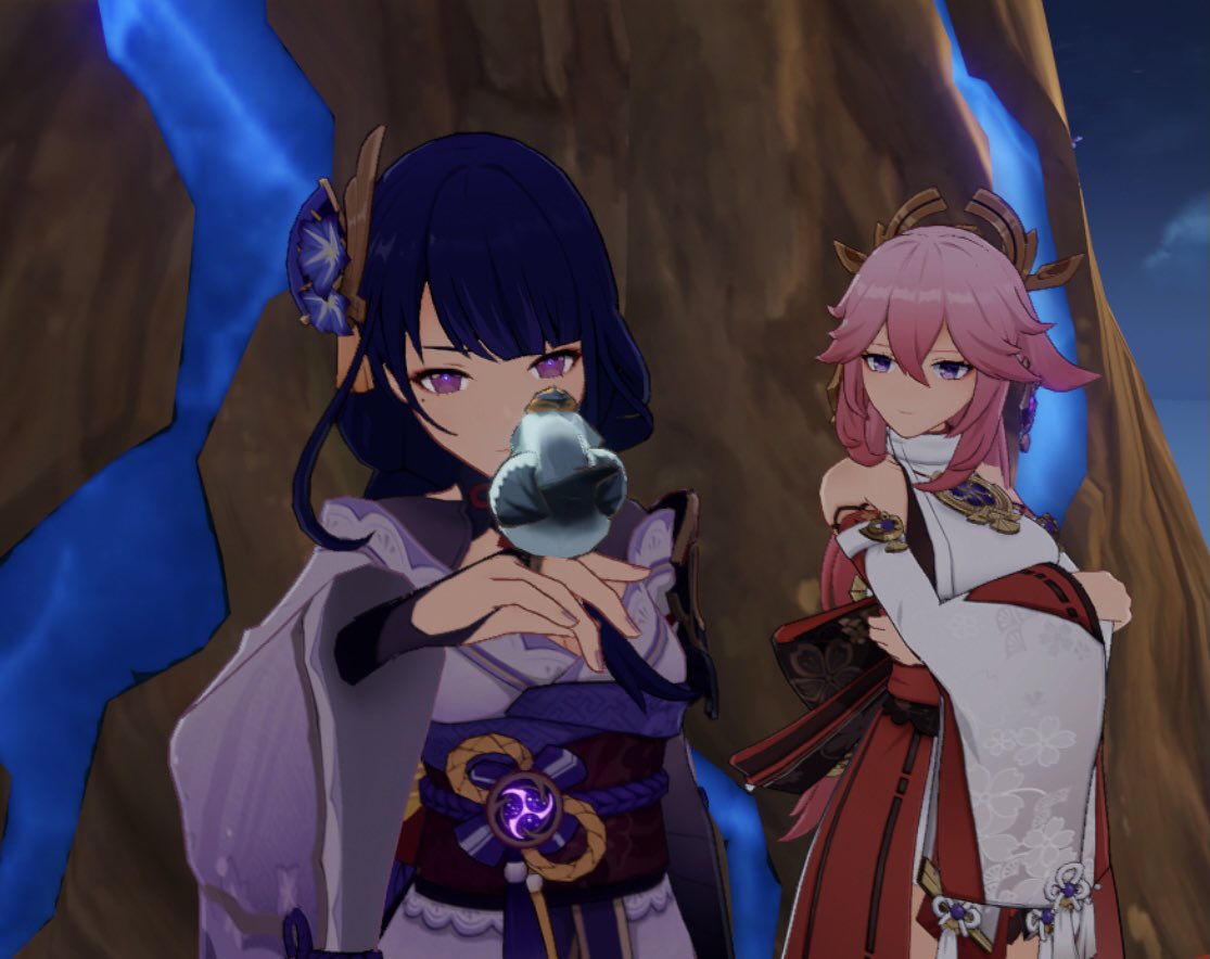 dailyeimiko's tweet photo. Yae admiring her beloved!

Submitted by: @DailyYae https://t.co/kjutsfgmIA