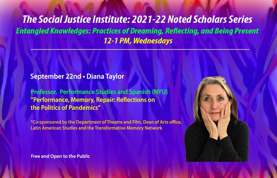 Registration is now open for the first Noted Scholars Series lecture of the year with Dr. Diana Taylor!

RSVP: grsj2016.sites.olt.ubc.ca/?p=25493

#TheNotedScholarsSeries #TheSocialJusticeInsitute #UBC
