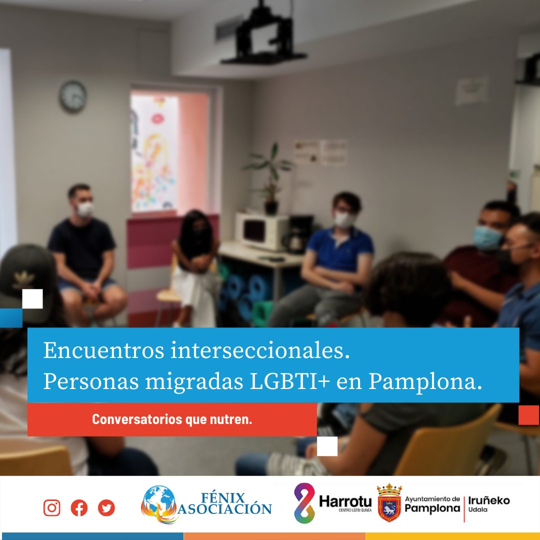 🤗Ayer nos reunimos en <a href="/CentroHarrotu/">Centro LGTBI Harrotu</a>  luego de varios meses en pausa por la pandemia. En nuestro encuentro interseccional con personas migradas LGBTI+ en Pamplona, nos han acompañado locales y personas de más de cuatro nacionalidades diferentes.