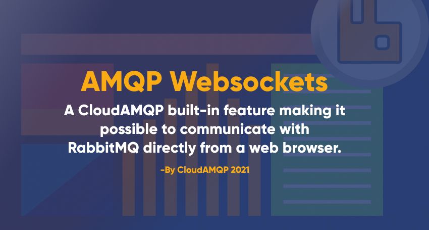 CloudAMQP's tweet image. New! AMQP WebSockets just released by popular demand! Read more about the benefits of this great communication feature in our new blog post here: buff.ly/2UUp7ec #rabbitmq #amqp #messagequeuing