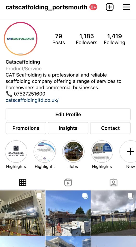 Follow catscaffolding on Instagram for updates and pictures of work.