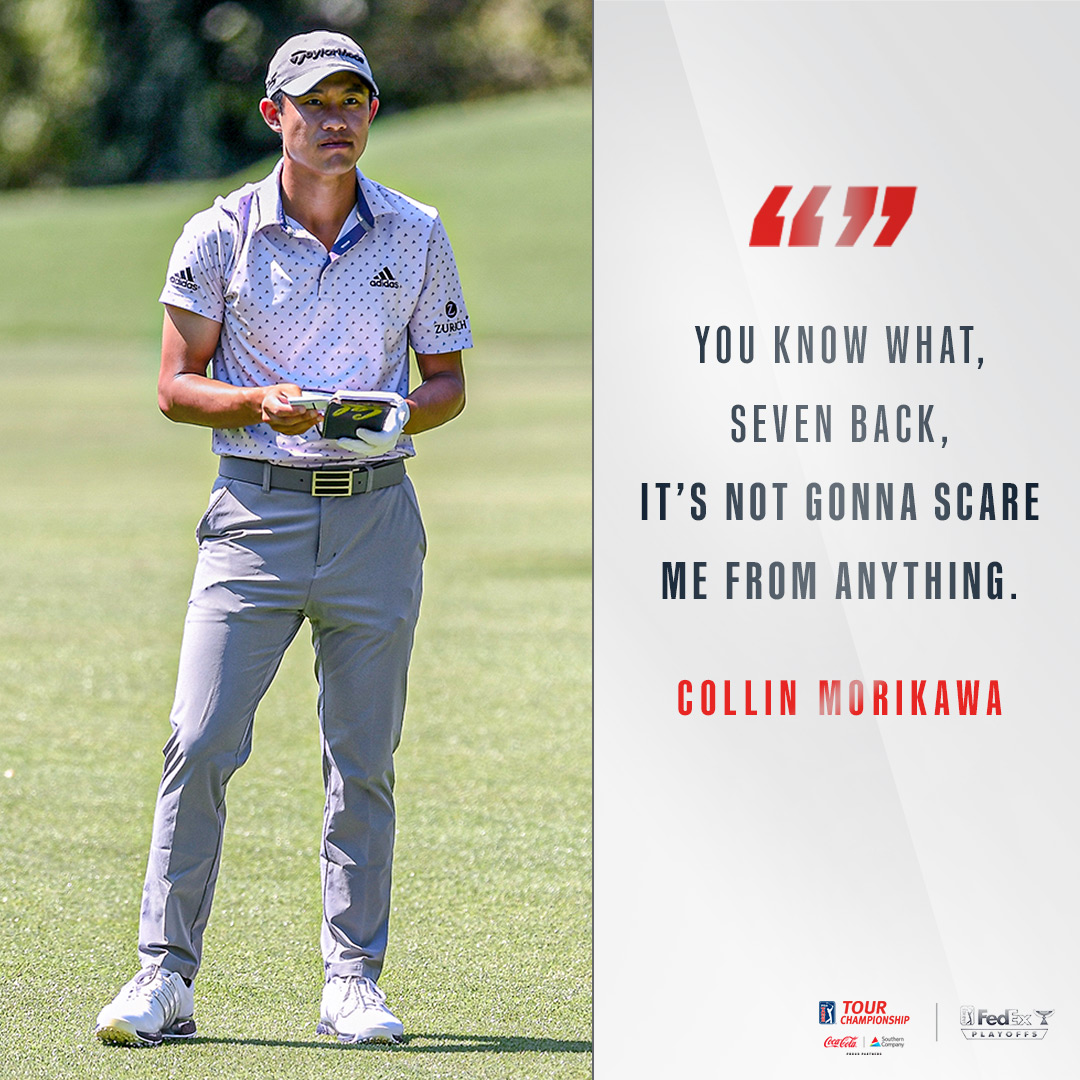 RT @playofffinale: Down, but never out.

No fear for @Collin_Morikawa. https://t.co/6QcCoT8Mwz