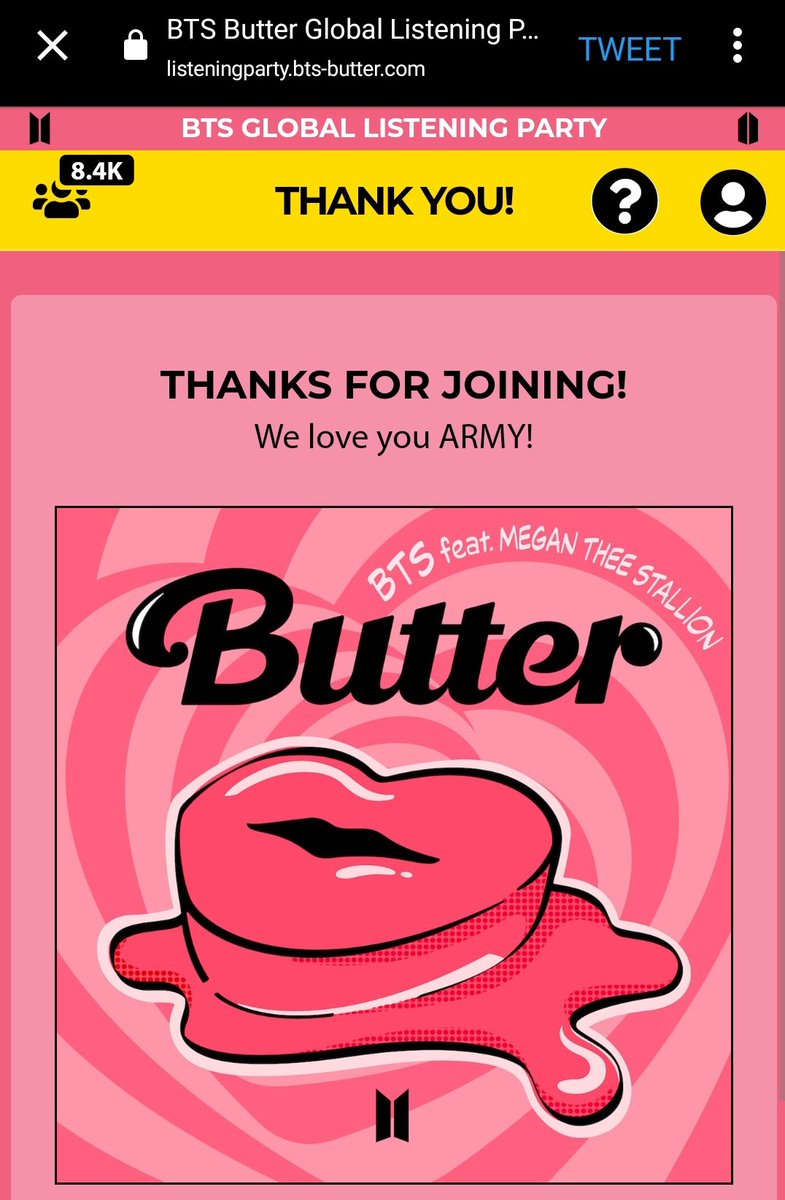 sunshineh0bii85's tweet photo. It was fun thank you @bts_bighit
#ButterParty https://t.co/aytxfUNw9V