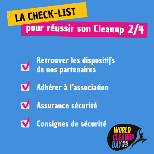 WCDFrance's tweet photo. Organisateurs de #Cleanup, avez-vous bien prévu une Assurance Responsabilité, pris connaissance des consignes de sécurité ou encore adhéré à l'asso ?

✅ La check-list complète juste ici 👉 https://t.co/CRcAApTyMt

#WCUD2021 #WorldCleanupDay
#peopleforacleanplanet https://t.co/sCnp4SParb