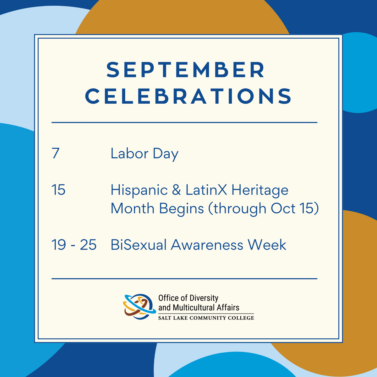 September Celebrations with ODMA! #CelebrateDiversity