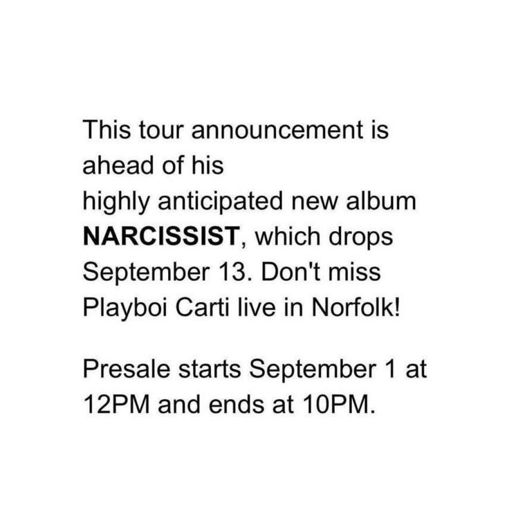 Playboi Carti Announces New Album Release