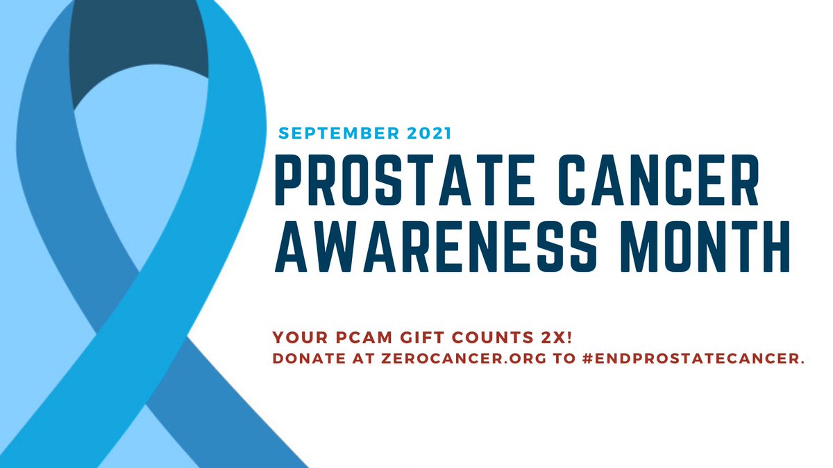 EARLY DETECTION SAVES LIVES! That’s the #PCAM message we’re sending loud and clear this month. What’s PCAM? It’s #ProstateCancerAwarenessMonth and if you have a husband, father, brother or guy-friend, then send him to zerocancer.org to learn more.
#EndProstateCancer