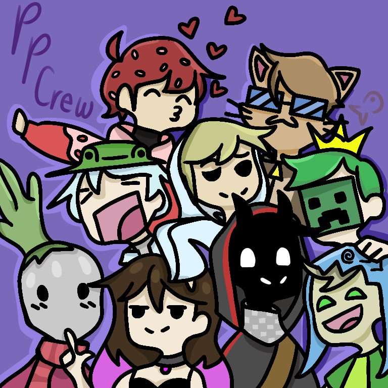 PP Crew!! 

#ppcrew #badboyhalofanart #foolishfanart #awesamdudefanart #gumiart #punzfanart #5upfanart #boomerNAfanart #antfrostfanart #velvetiscakefanart  #ppsaturday