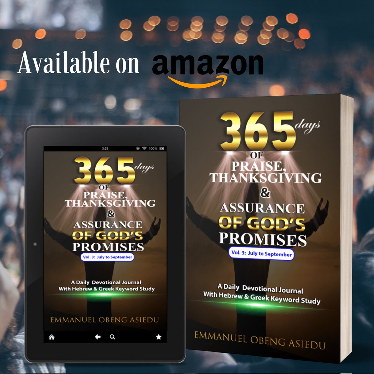 Emet_Hub's tweet image. Happy New Month... How about beginning this 9th month with thanksgiving and assurance of God's promises?

Visit Amazon Kindle store for a copy of this devotional.

Link: amazon.com/dp/B09F5YCHVB

#365daysofpraise #thanksgiving #KindleUnlimited #Devotional #ebook #paperback