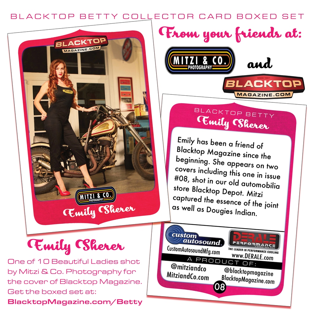 Our Blacktop Betty Collector Card Boxed Sets are now shipping! Get your order in at BlacktopMagazine.com/Betty FREE SHIPPING to the continental U.S.. Order by September 2nd and get some free SWAG! #Pinup #HotRod #Rockabilly #Choppers #CoolOldStuff