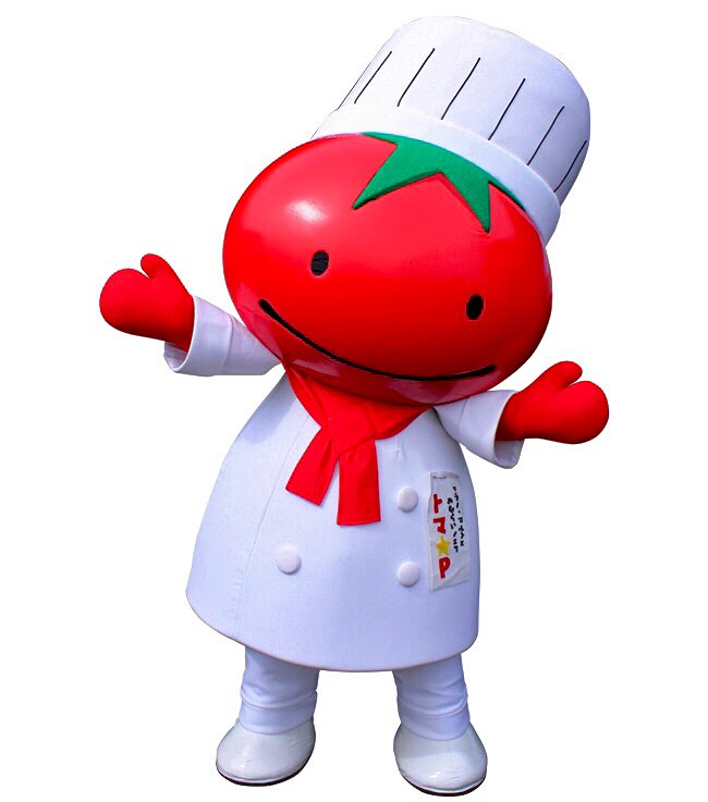 Tomapy, a chef who's a tomato, is the mascot for Furano Marche