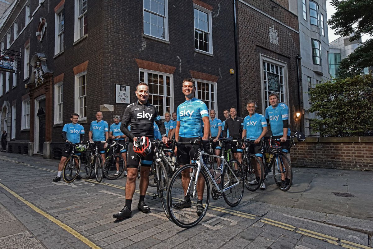 The amazing <a href="/MasterInnH/">Master Innholders</a> cyclists including <a href="/GoStembo/">Andrew Stembridge</a> <a href="/TaylorStaggJ/">Joanne Taylor-Stagg 🌈</a> <a href="/Foodhero/">Danny Pecorelli</a> are raring to go! Their epic adventure begins on September 10th and they've already raised over £13,000 including gift aid! Learn more at: ow.ly/7ChS50FXcz3 🏍️