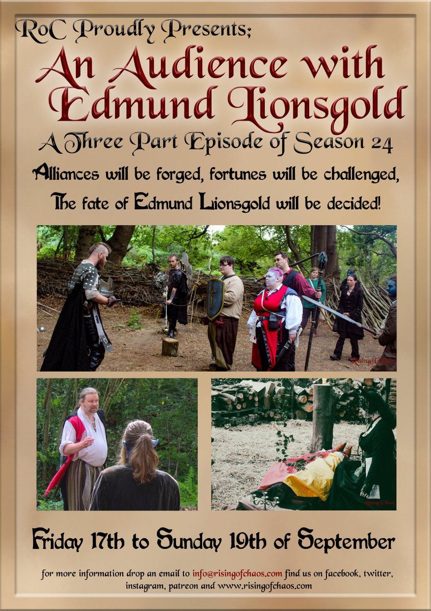 The_Risings's tweet photo. Event three you say?
https://t.co/mBDy8w2IpY
#larp #larping #lrp #lrping #larpevent #lrpevent #roleplaying #event #banquet https://t.co/vOETYGAOKQ
