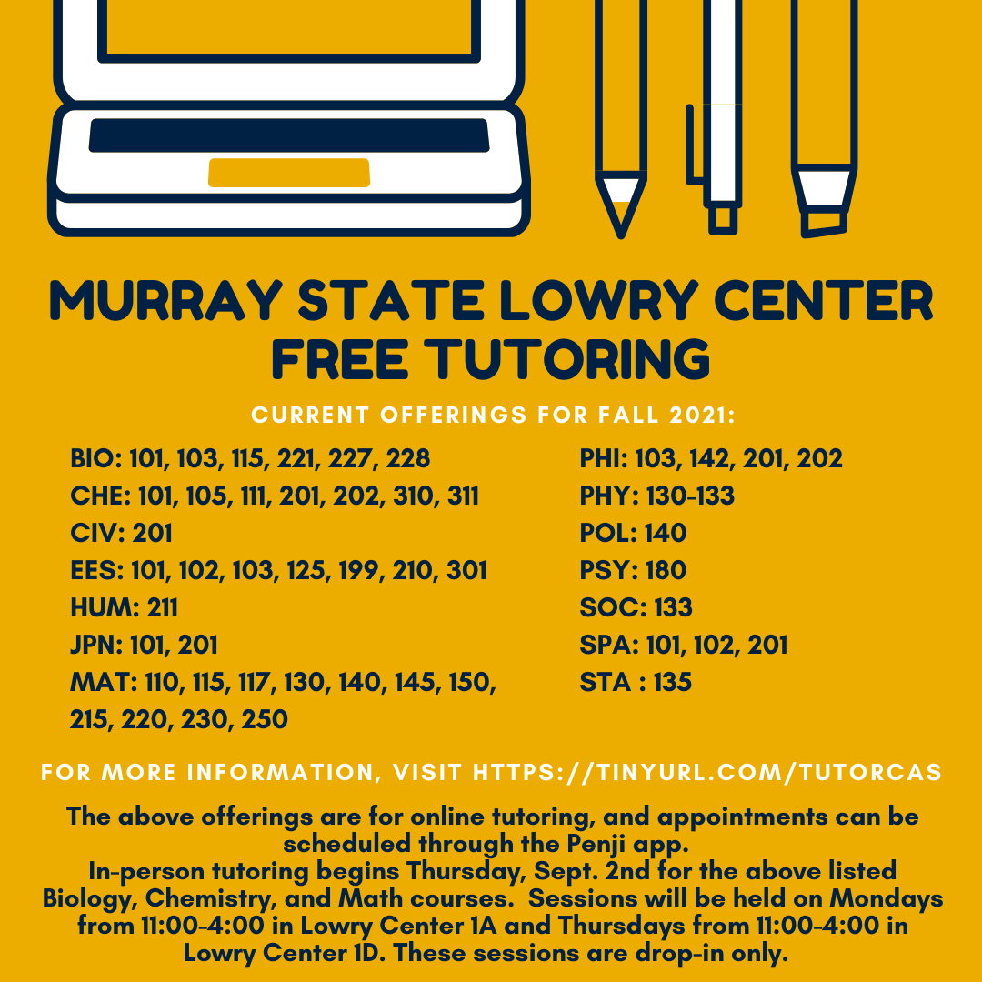 Our tutoring center is officially up and running! Check out the graphic below or head over to tinyurl.com/TutorCAS for more information.