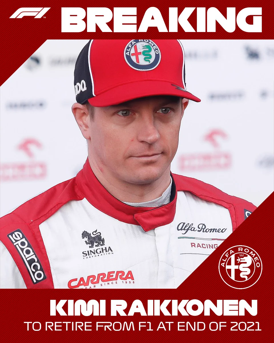F1ドライバーのキミ・ライコネン選手が今季限りで引退！