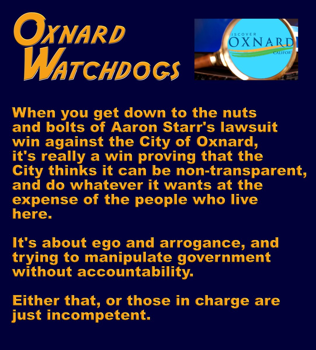 Accelerable Oxnard Oxnard Watchdog (@WatchdogOxnard) / Posts / X