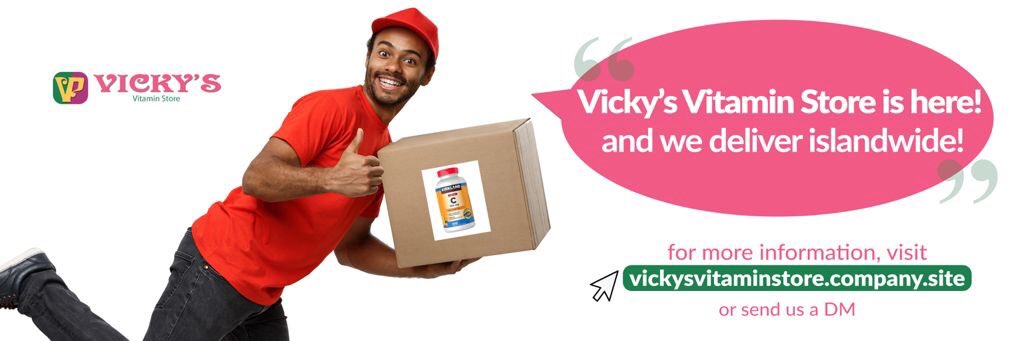 VickyVitamin's tweet image. Vicky’s Vitamin Store is here and we deliver islandwide! 

We have a variety of vitamins in stock to help you maintain a healthy lifestyle without the hassle of leaving your home. 

“Maintaining a healthy lifestyle at your convenience.”  

#VickysVitaminStore #Vitamins #Delivery