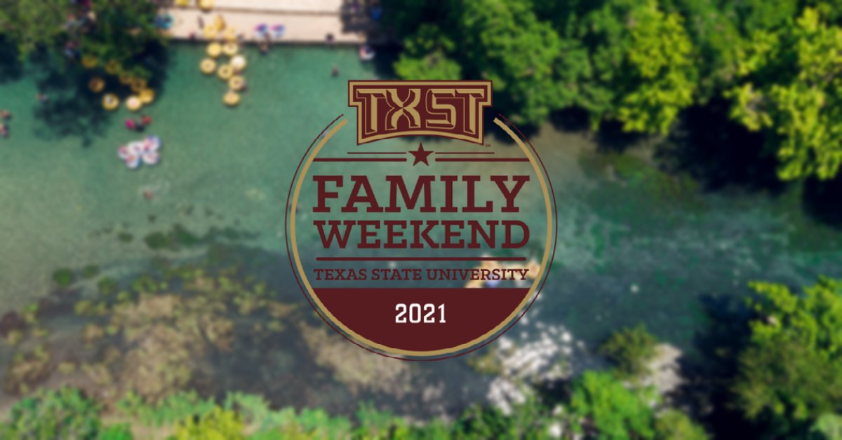 Join the #fun at the annual Family Weekend event at Texas State University! Tickets are on sale NOW, visit bit.ly/TXSTfamilyweek… for more information or to purchase yours! 🎟🎉