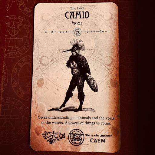 KALIMAOW's tweet photo. #CAMIO/#Caim appears in #ArsGoetia, the first part of #LesserKeyofSolomon, as a great president of Hell, ruling over thirty legions of demons. He is a good disputer, &amp; gives men the understanding of the voices of animals, &amp; the water https://t.co/Dx9cJuHNNl