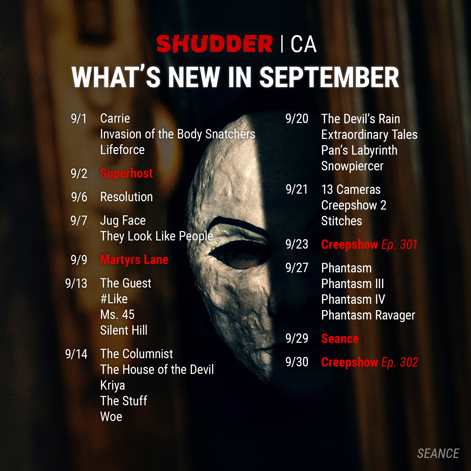 Shudder canada on sale