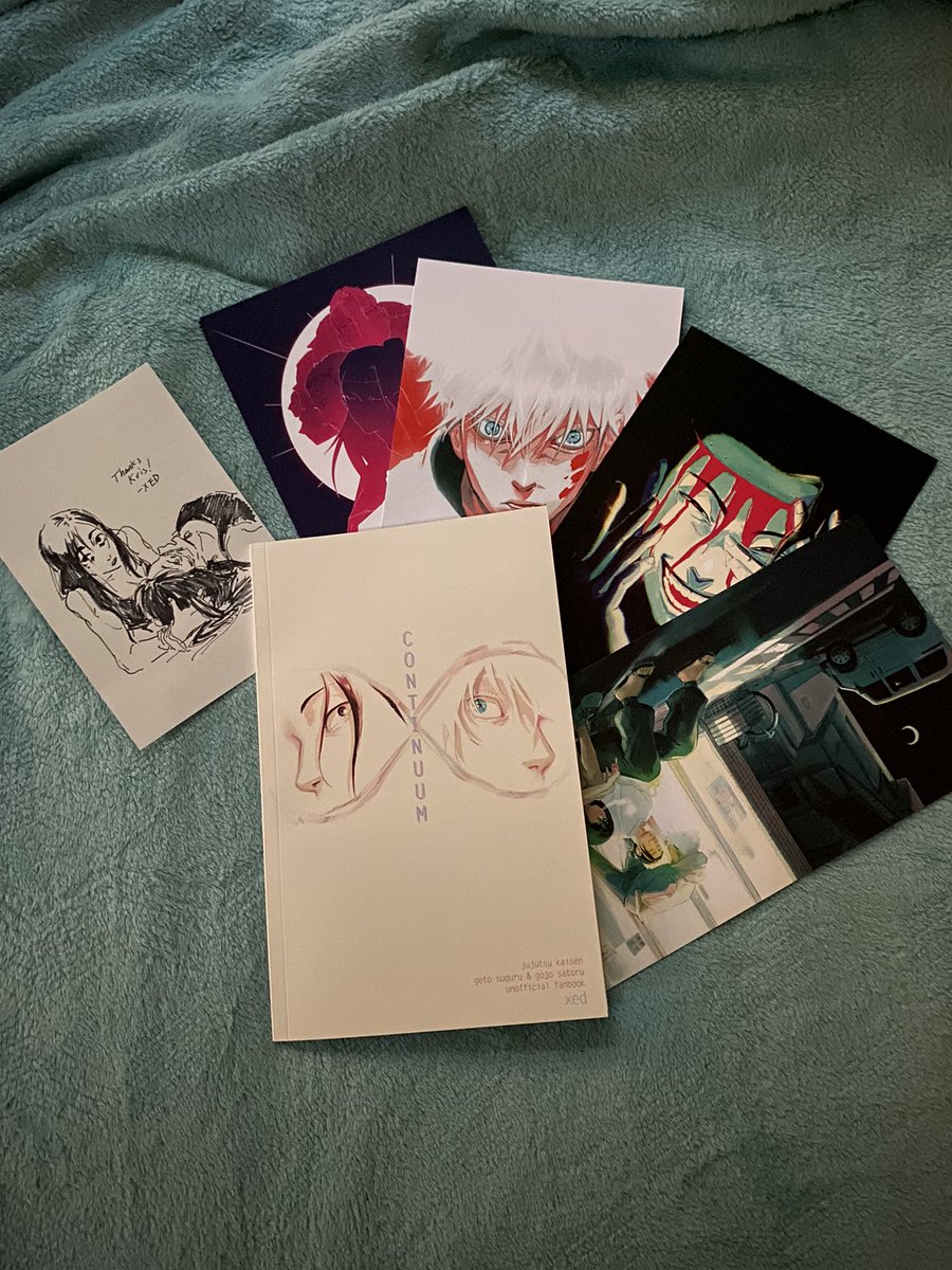 AAAA I GOT MY COPY OF @halveablock `s fanbook, Continuum!! They drew me a little shokohime too I'm so happy ;;;; 🙇‍♂️🙇‍♂️❤️❤️❤️
 I hung it over my laptop and I've read through the book so many times it's literally devastated me JSNFJS 

Thank you so much!! 😭😭😭❤️❤️❤️❤️ 