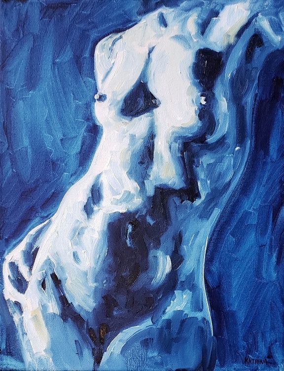 HSARTBOT's tweet photo. “You temptress.” - Fine Line: Fine Line

Artist: Katrina Case, ‘Blue’ (https://t.co/dXg35xWZFH). https://t.co/NzymvXOlFy