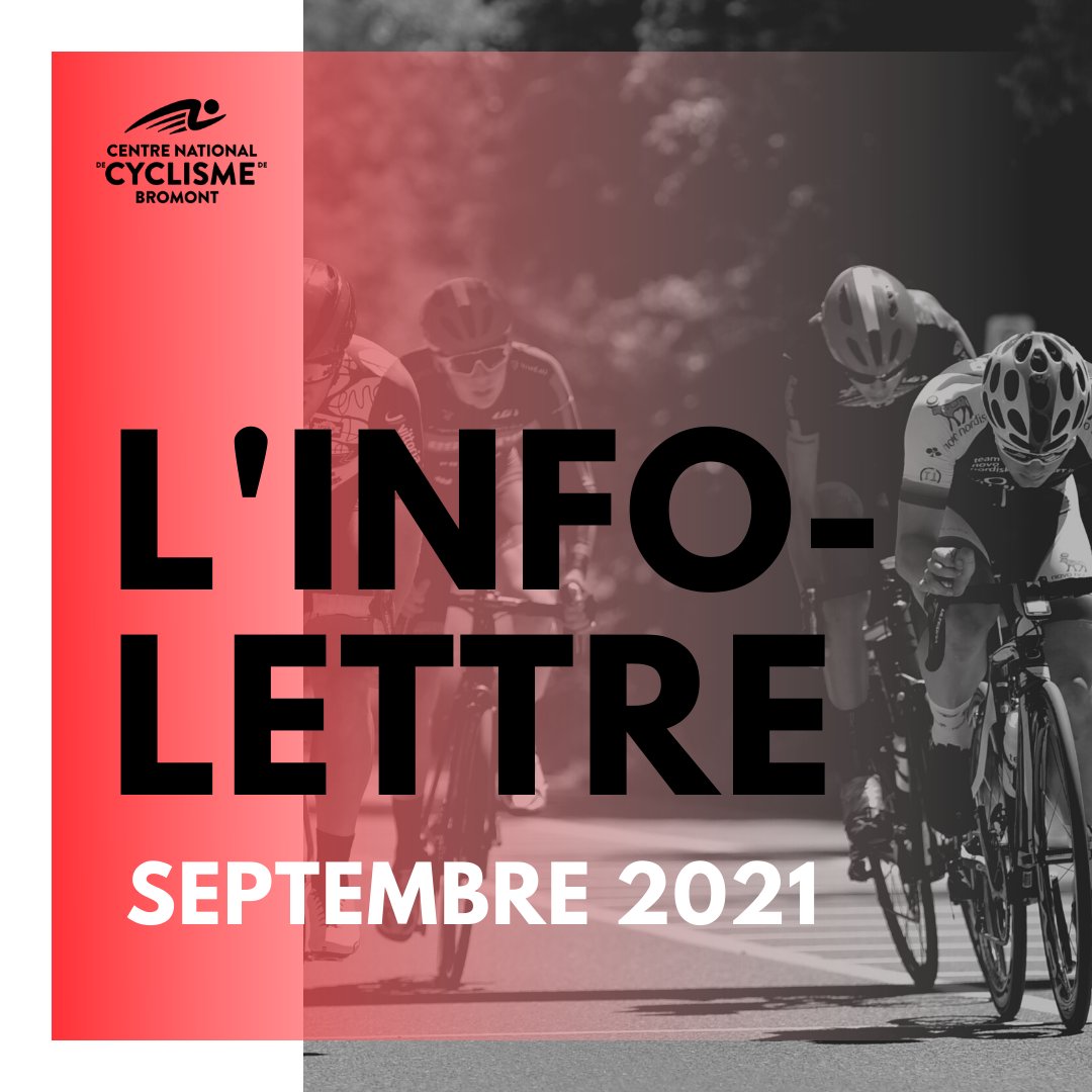 L'infolettre du CNCB - Septembre 2021 - mailchi.mp/centrenational…

Nous parlons de l'ouverture des inscriptions pour l'entraînement cycliste intérieur, la Coupe de Cyclocross et notre campagne Goutzy. Bonne lecture !