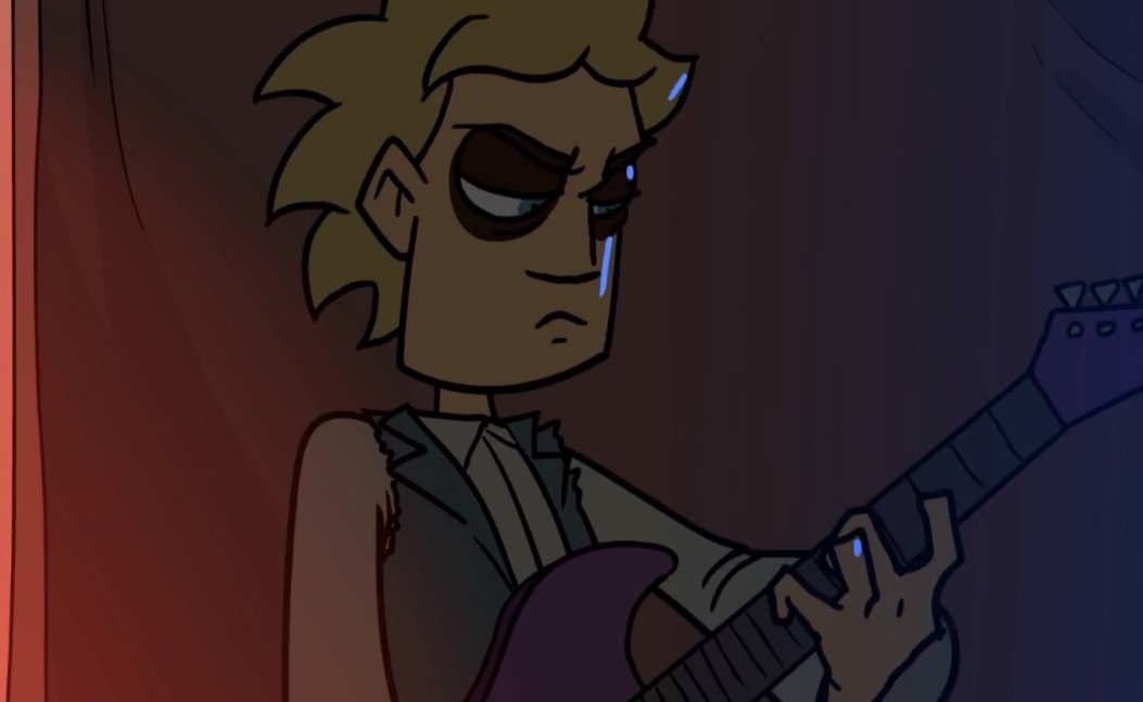 blondeoftheday's tweet photo. blond character of the day is Glam from Metal Family!! (he/him) https://t.co/loSj4preoN