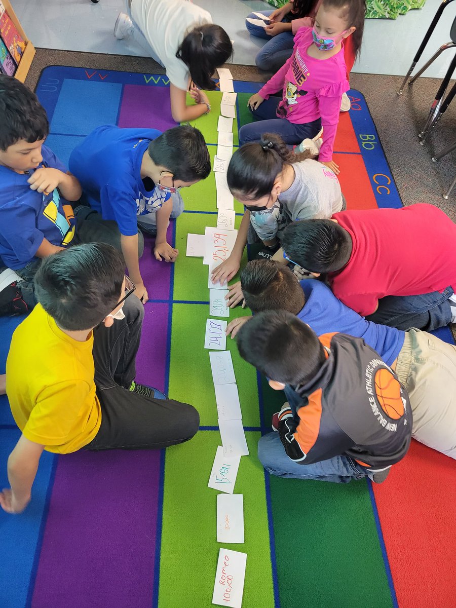 Anajimenez08A's tweet photo. Mathematicians are collaborators!! We did a before and after game and they did an amazing job ordering their numbers ๐ฆ๐งฎ
#FreemanMathematicians #pisdmathchat #CompareAndOrder https://t.co/nGFsy4NVJH
