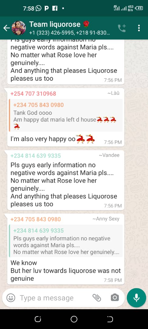 Carolin97937021's tweet photo. Marians come here ,these was them insulting Maria so please don't try anything they don't need our help they are all good , Maria and LiquoRose will be good out if the house but for now let's focus on Maria we owe nobody nothing please #MariaSpaces #MariansXMaria https://t.co/xjpR9bwPLn