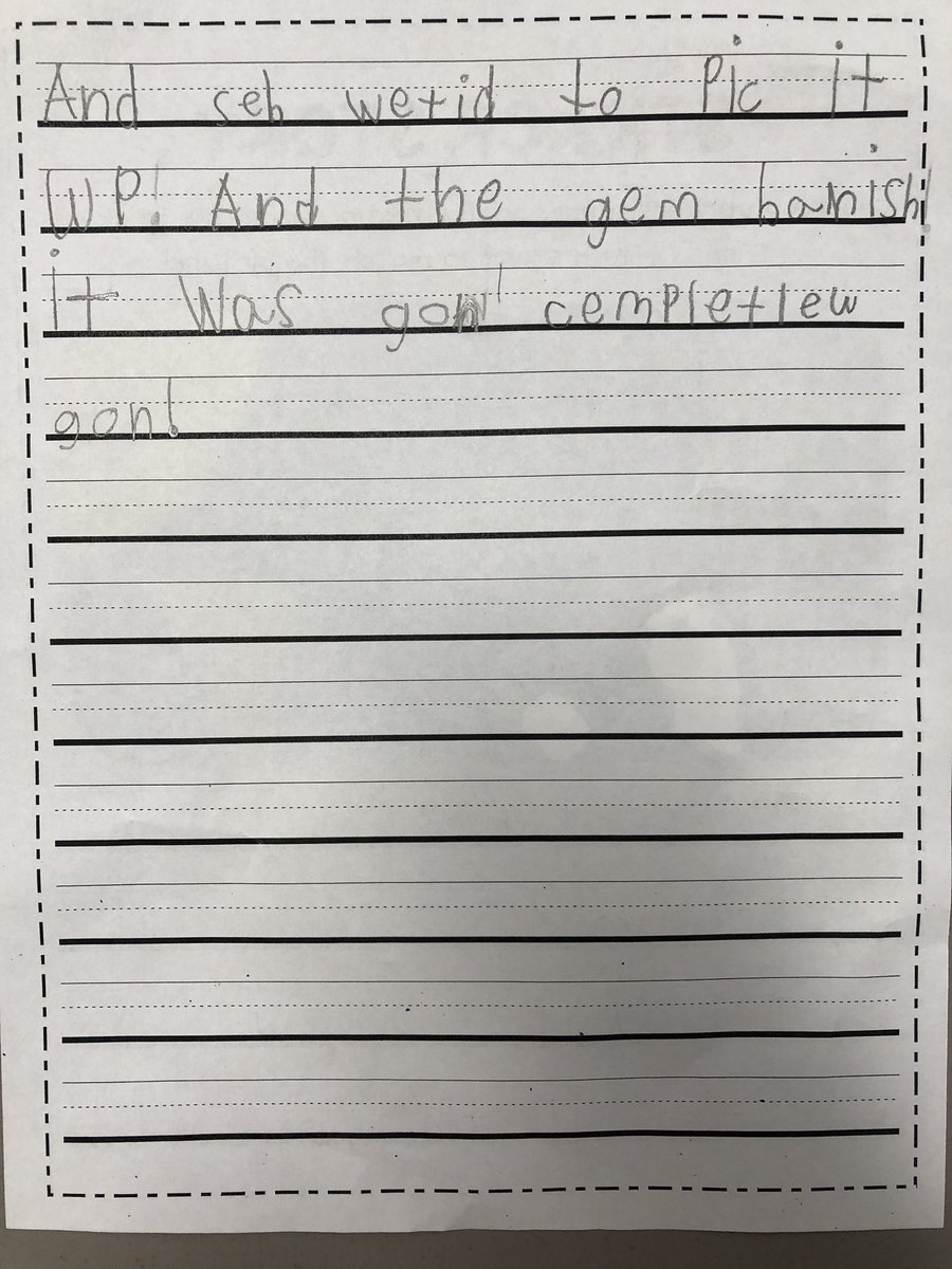 This friend rocked their sticker story today! She even started and ended her story strong just like we’ve been talking about in writing! <a href="/MarionMavericks/">Marion Mavericks</a>  #KindME
