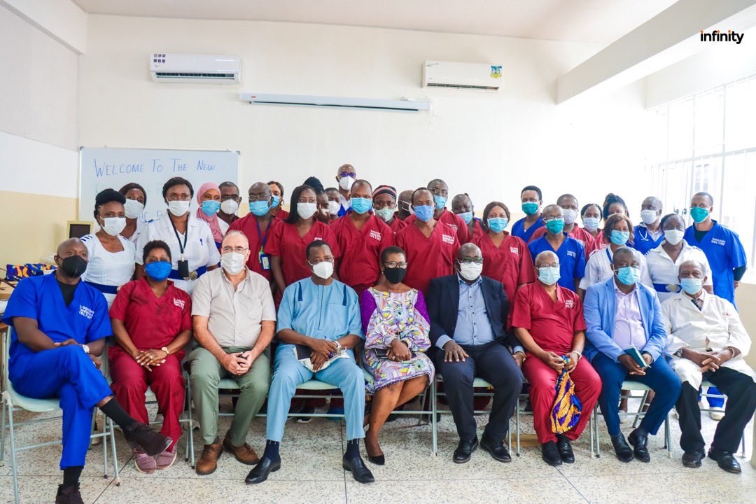 DrFatuForna's tweet photo. Beyond proud to have supported the Ministry of Health to start Sierra Leone’s first postgraduate residency training programs in Obstetrics &amp; Gynecology and Paediatrics! Today was the opening ceremony 🙏🏾💕🇸🇱🇸🇱
Thanks to the teams at the MOHS, PCMH/ODCH, FCC &amp; Mama-Pikin Foundation https://t.co/KW9Ov1zcfc