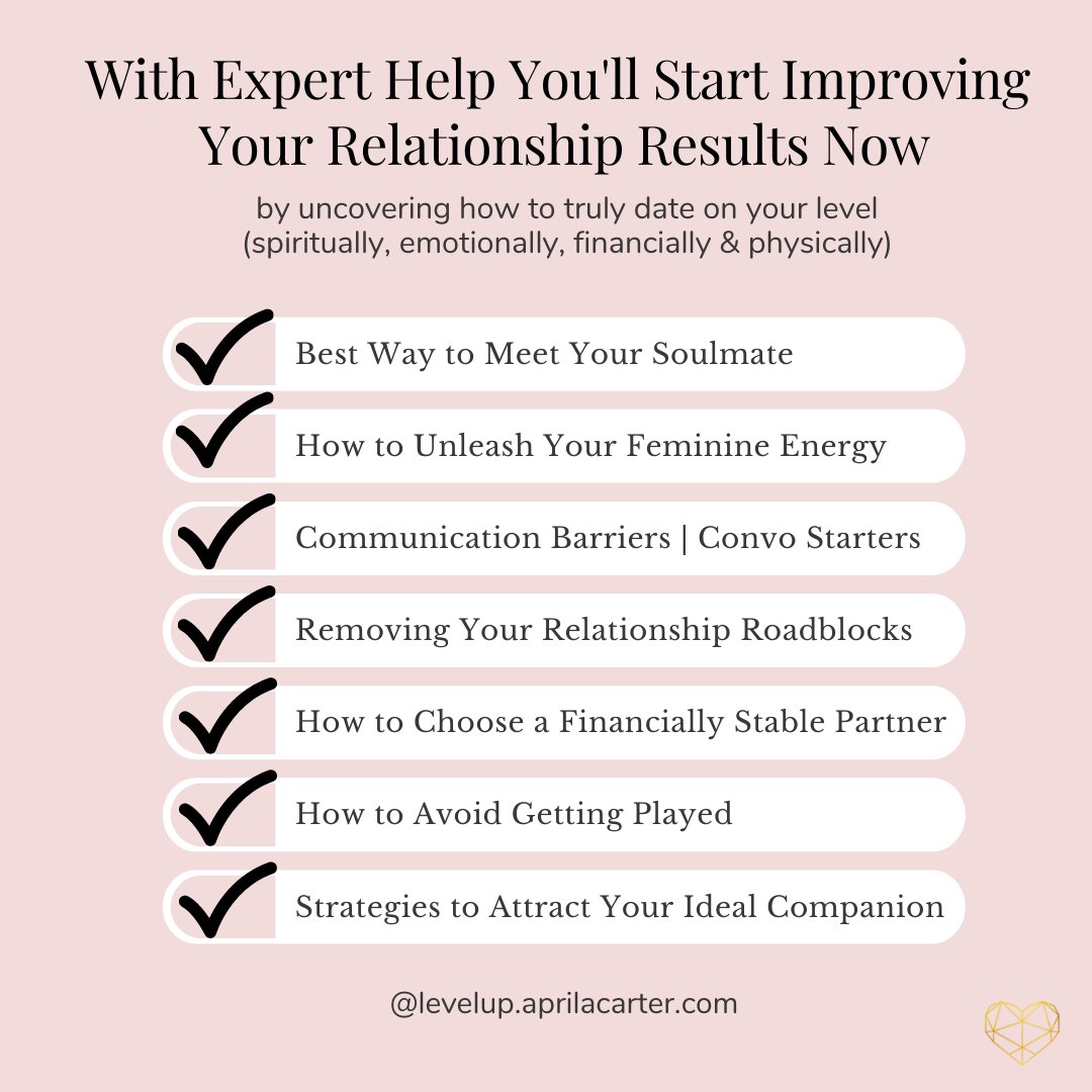 AprilACarter's tweet image. Frustrated with dating &amp;amp; want someone dependable by your side?

When: September 18, 2021 @ 11 AM 
Where: Charlotte, NC 28214
Cost to Attend: Only $149 

Register online at levelup.aprilacarter.com

LIMITED SEATING