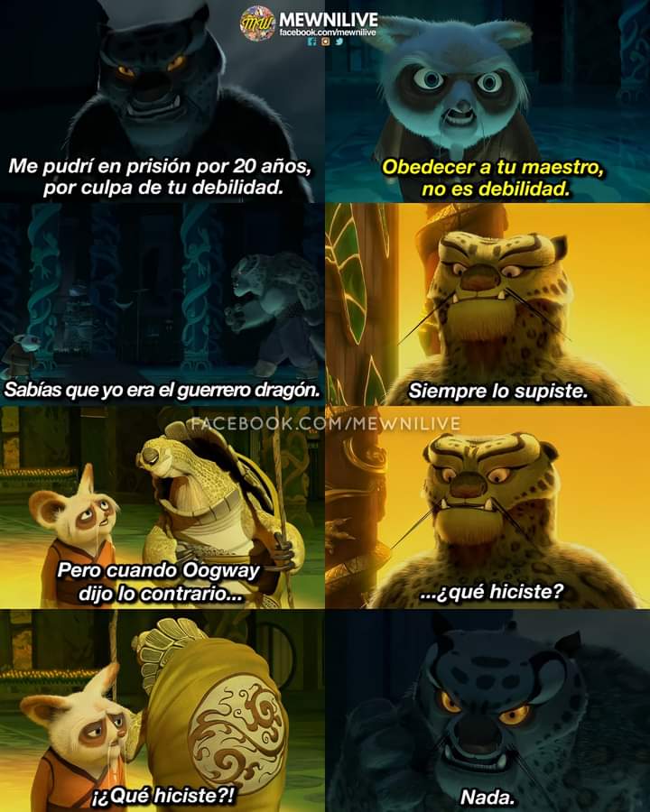 "¿Quién lleno de sueños mi cabeza?"

🎥 Película: #KungFuPanda (2008)