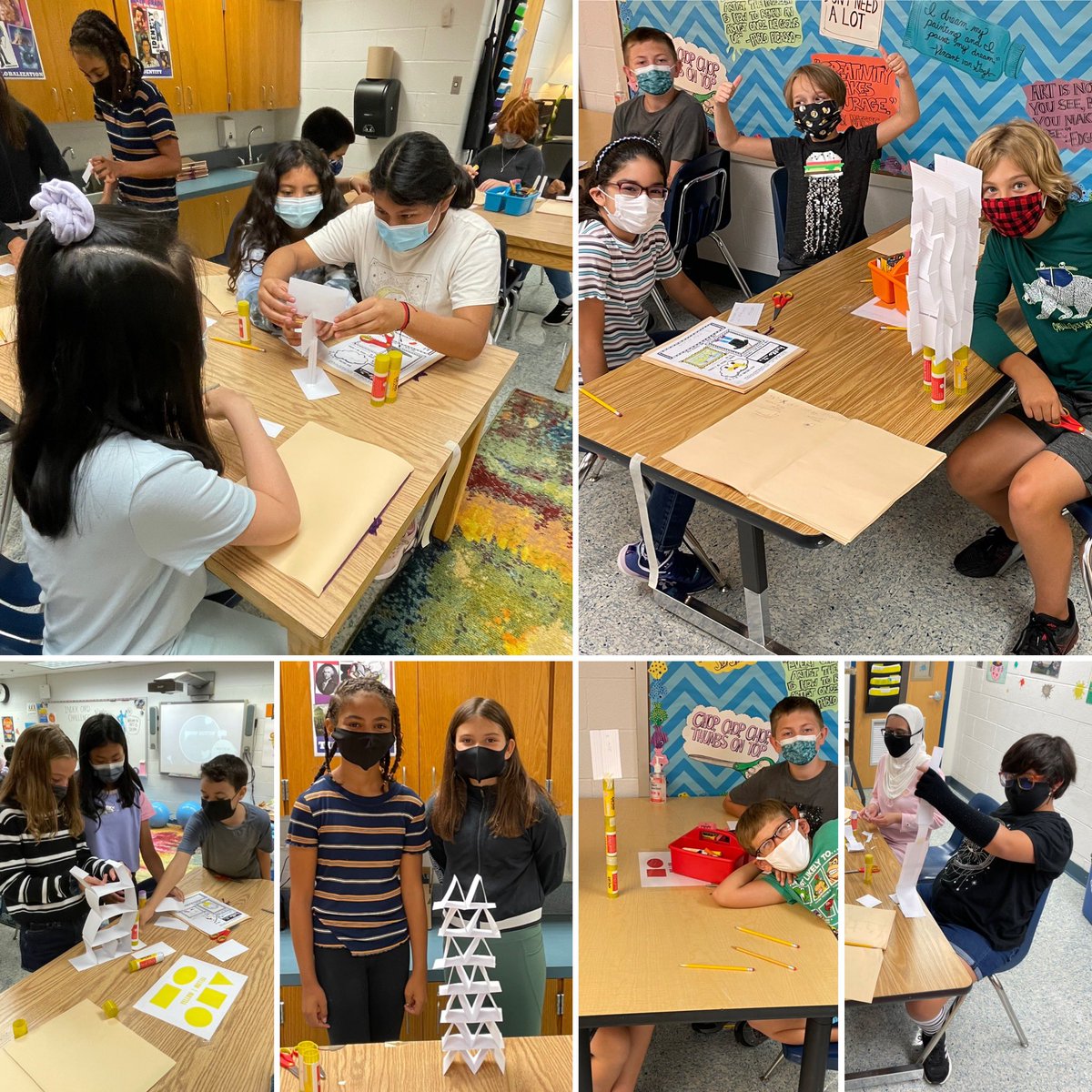 msmichelleland's tweet image. Our 6th grade engineers used the Engineering Design Process to complete their first mini-STEAM challenge @RiversideFCPS! How can you, as a team of engineers, create the tallest freestanding structure using limited materials? @FCPSSTEAM #goaldirected #resilient #POGinFCPS