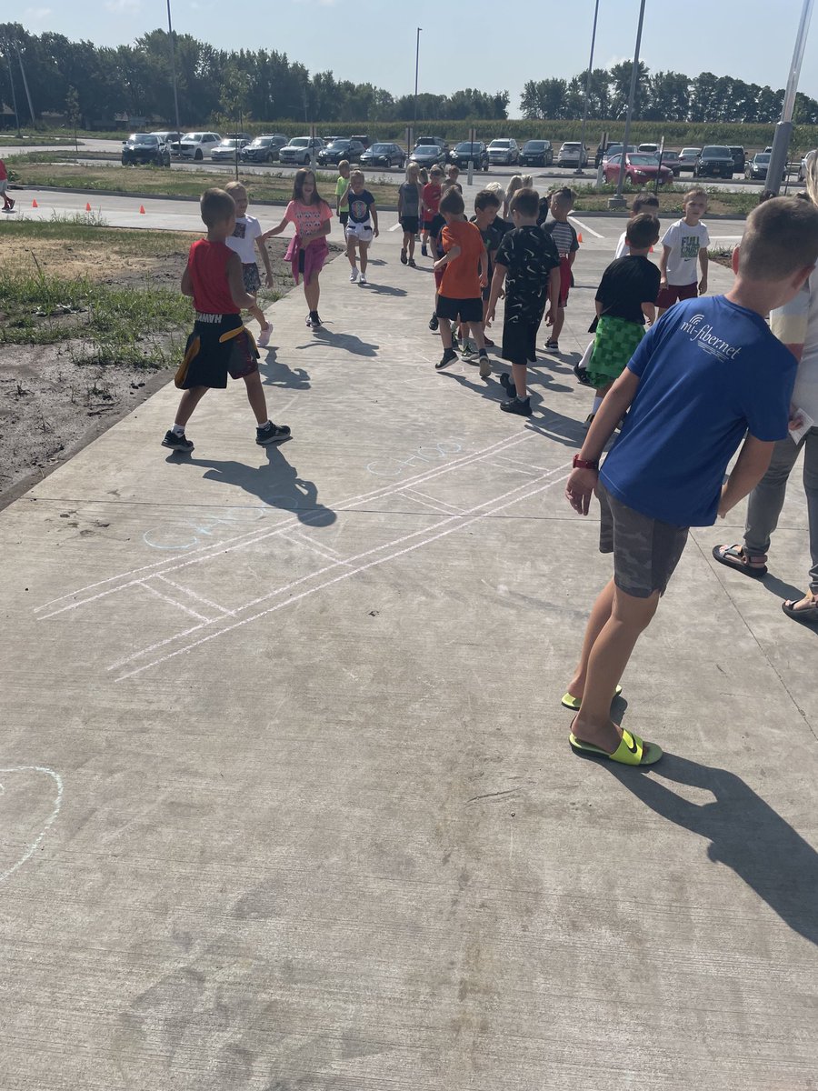 ADM_Meadow_View's tweet photo. The playground installation is coming along… but in the meantime we are enjoying recess sidewalk challenges brought to us by Mrs. Whipps! https://t.co/IMncWfd0RX