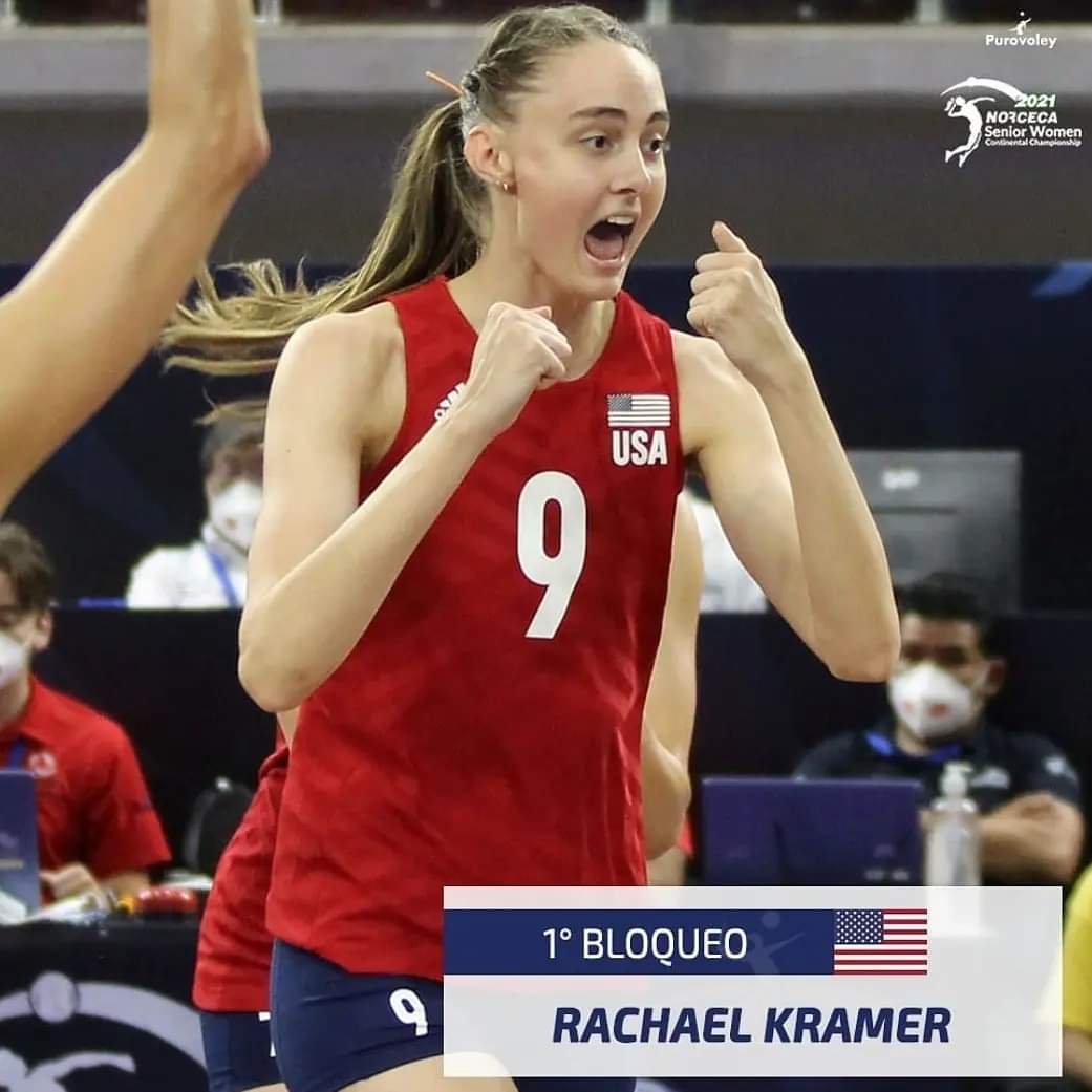 Congratulations to Aspire Alumni <a href="/Rachael5Kramer/">Rachael Kramer</a> on receiving NORCECA Blocker of the Tournament! We are so proud of you! Way to represent the Red, White and Blue! #AspireFamily #USAVolleyball #Starsandstripes #Nationalteam