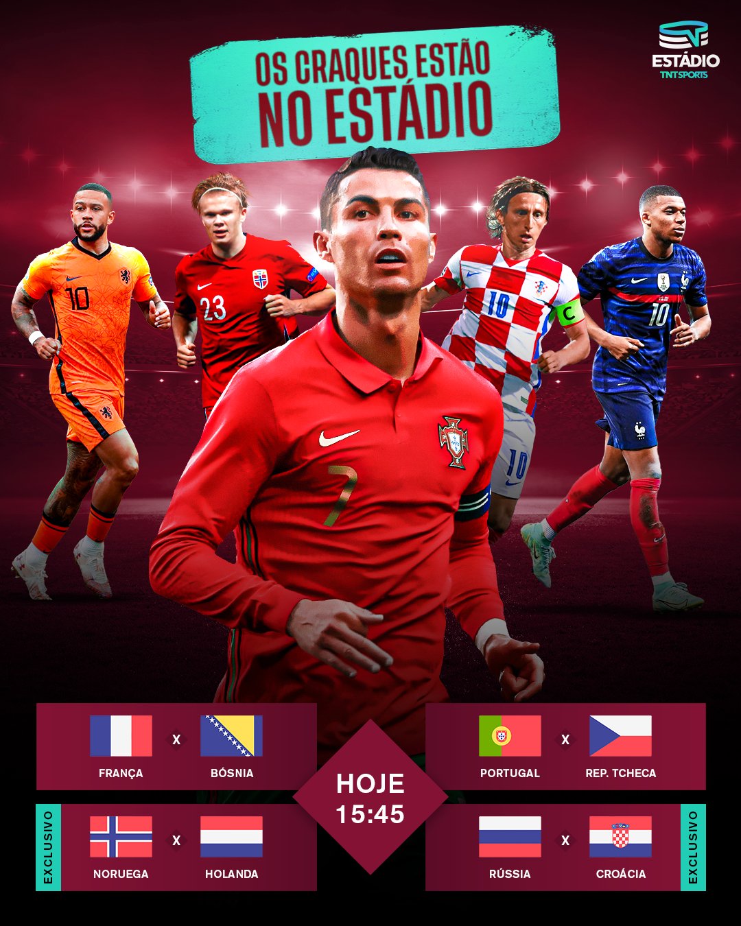 Estádio TNT Sports - Hoje é dia de Eliminatórias da Copa 2022 na tela do  Estádio TNT Sports! Corre no link da bio e assine já! ou clique aqui👉   e não