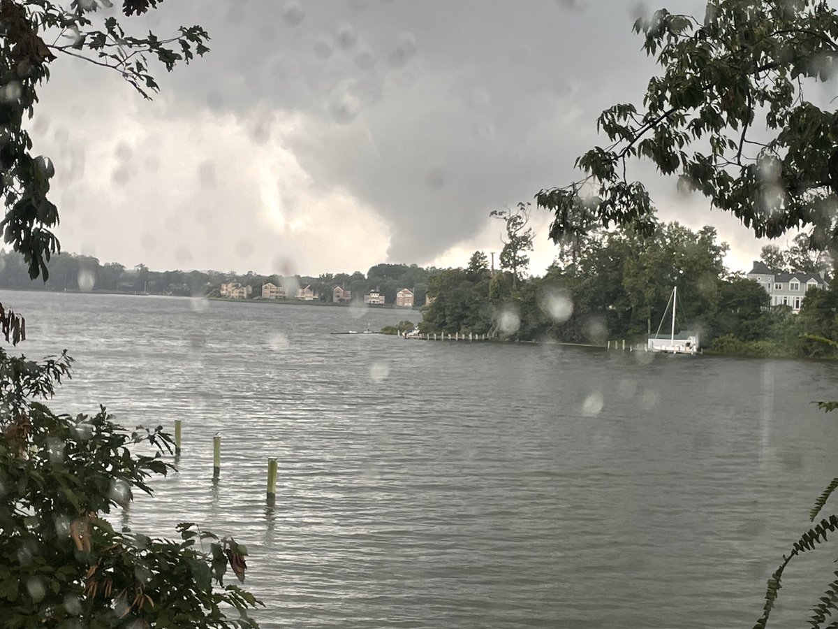 Great pic of circular storm system (tornado perhaps) on South river directly below Rt 2 bridge!  Thanks Melinda Popham for the photo!