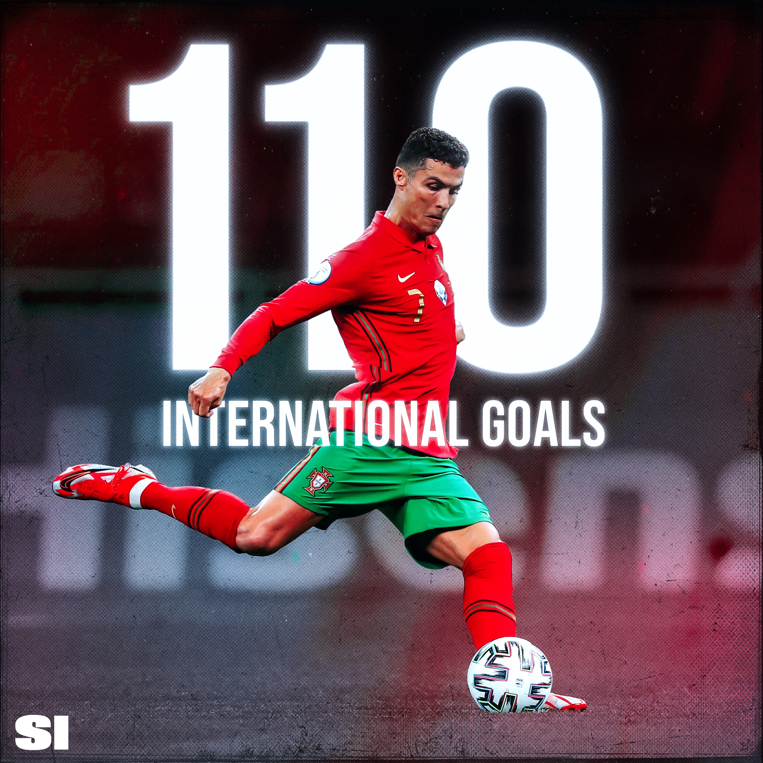 Sports Illustrated on X: CRISTIANO RONALDO SETS THE ALL-TIME MEN'S  INTERNATIONAL SCORING RECORD WITH 110 GOALS 🙌  / X