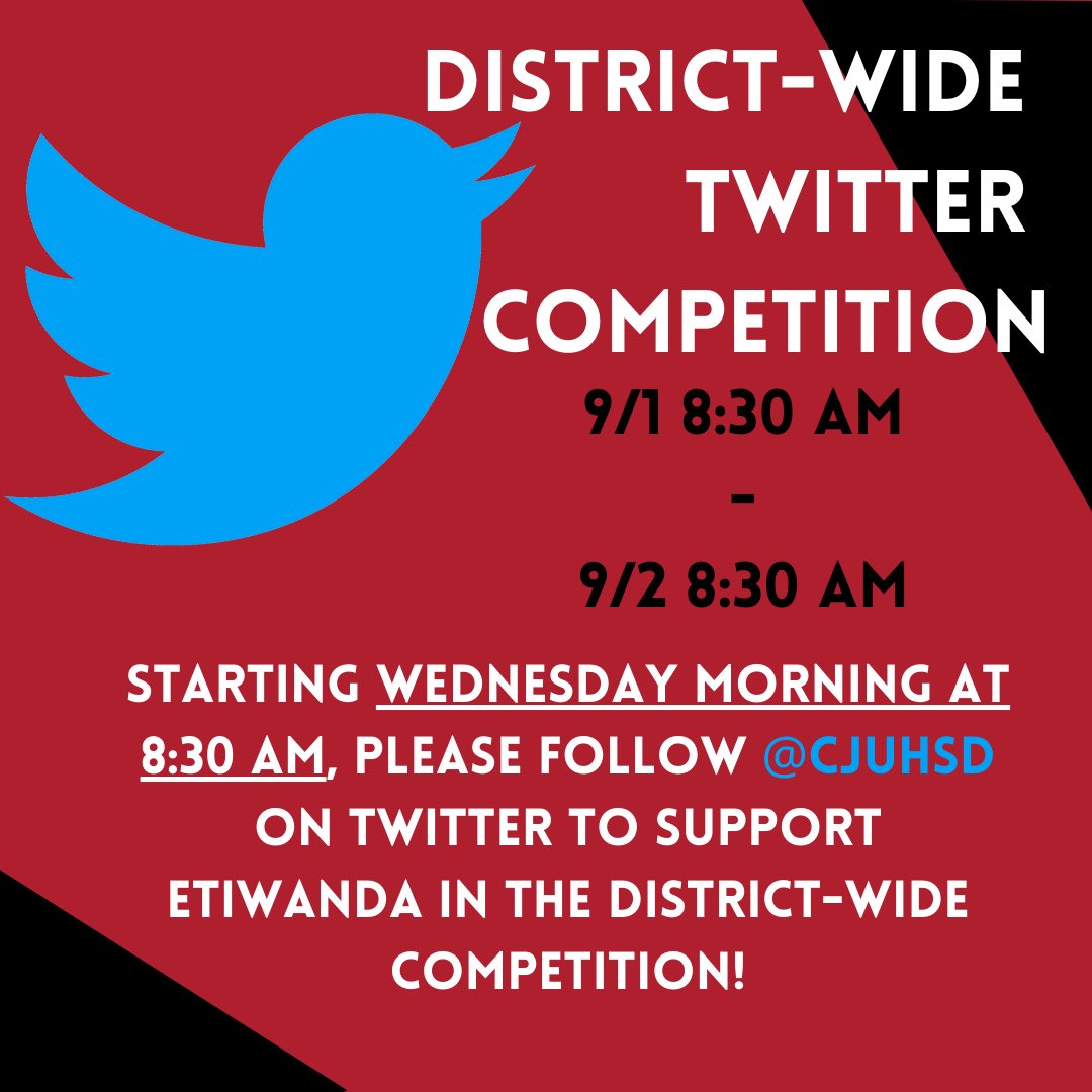 Go follow <a href="/CJUHSD/">Supt. Mat Holton</a> Let’s win this competition!!