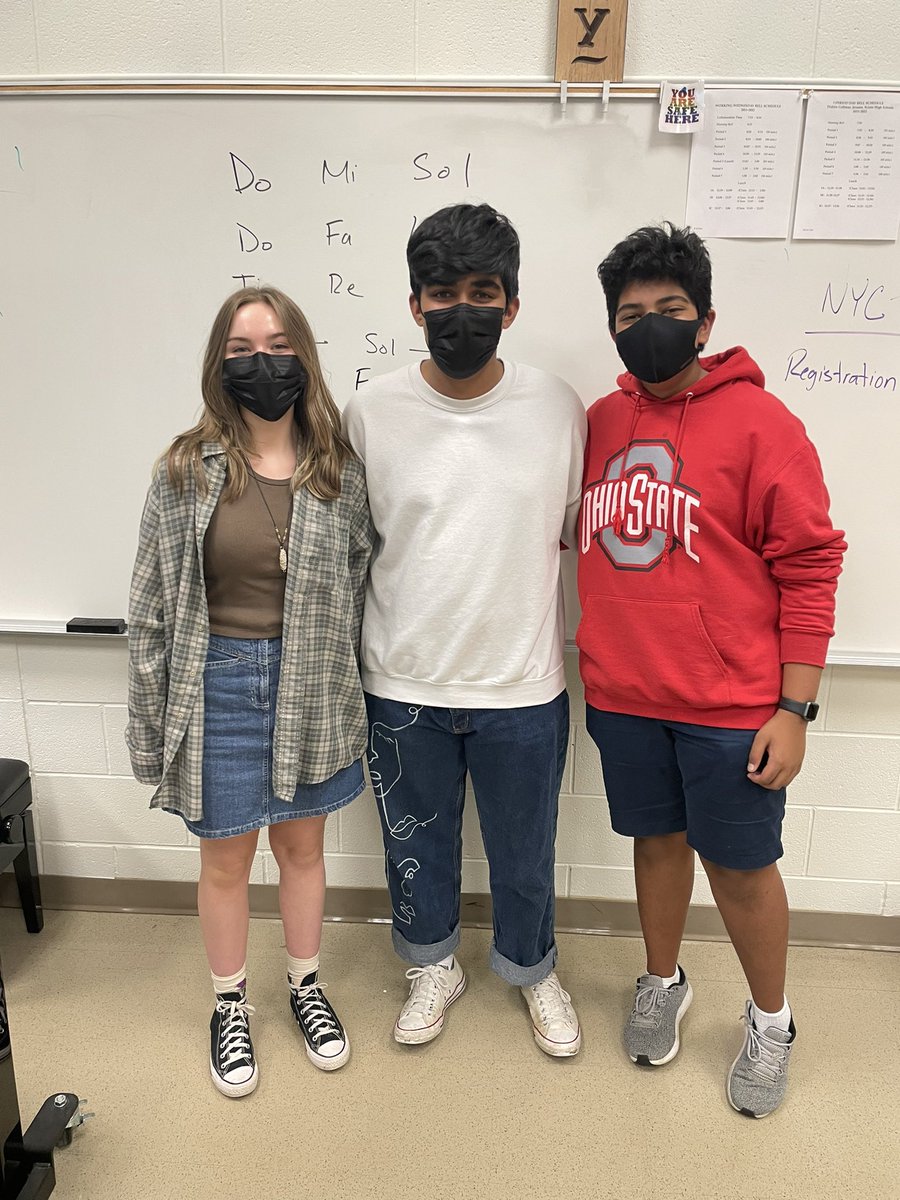 ChoirPytel's tweet photo. Super proud of Eva, Surith, &amp; Sarthak, who have been selected to sing in the OMEA All-State Choir! They were selected from many applicants from around the state! Can’t wait to hear them sing this winter! @dublinjeromehs @DublinSchools https://t.co/UzXYnv2kH6