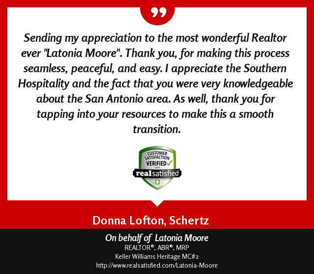 latoniamoore's tweet photo. I’m truly honored to have helped this client.  https://t.co/8BnGSK6z1X via @realsatisfied https://t.co/PiVk9cRP9N