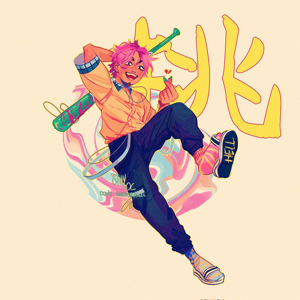 silly_chaotic's tweet image. Oh apparently it’s #VisibleNonbinary time?? Lets go I’m in 💛🤍💜🖤

Art is all about having fun, it’s a party 🎉