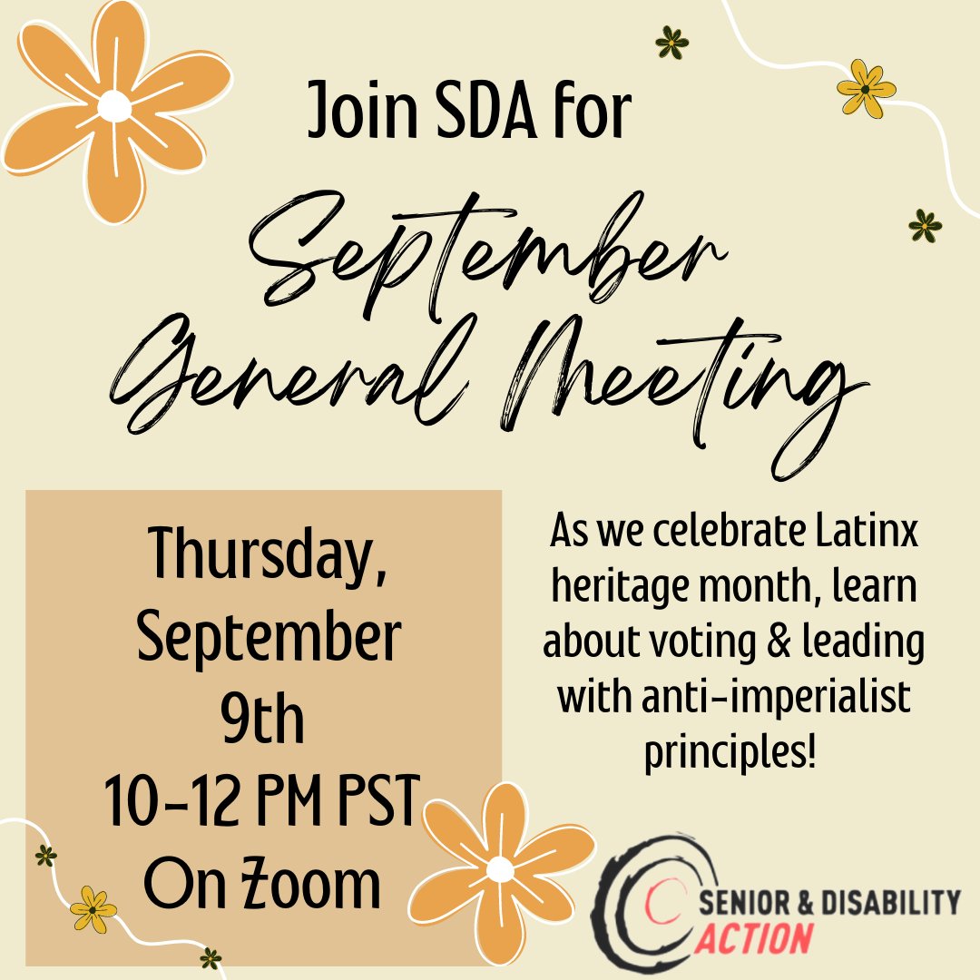 Our Virtual General Meeting is only one week away! Join us as we celebrate #LatinxHeritageMonth, voting, and leading with anti-imperialist principles. Spanish interpretation will be available. Zoom link will be sent to your email--Direct Message us if you would like to attend.