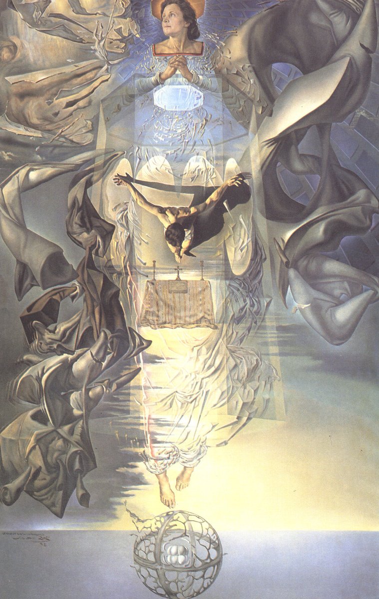 Arteymas_'s tweet photo. Assumpta Corpuscularia Lapislazulina, 1952, Salvador Dalí https://t.co/2DvkTnvNf9