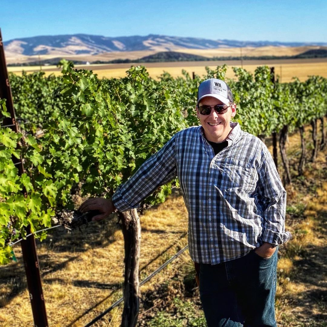 Harvest is here 🍇 

Tim, winemaker of <a href="/ArmstrongWinery/">Armstrong Family Winery</a> checking out the grapes on the eve before picking. begins. Standing amid their Cabernet Sauvignon on the estate vineyard, Journey West.    Let the fun begin!