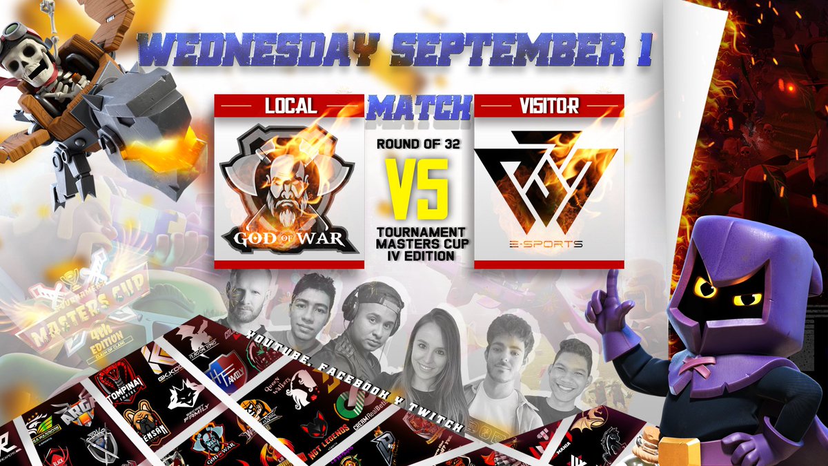 💣Hoy 1 de septiembre esta cargado uff
@DRAGONK77261150 vs <a href="/hispanic/">Michael Scepaniak</a> 
8pm mexico 💥💥
@OficialGodofWar vs <a href="/psport/">P Sport</a>
8pm mexico 💣💣
Trasmicion en Facebook 💯💯
facebook.com/HectorG2121/